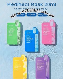 Mặt Nạ Miếng Cấp Ẩm Hỗ Trợ Dưỡng Trắng Cải Thiện Nếp Nhăn Mediheal Essential Mask 20ml