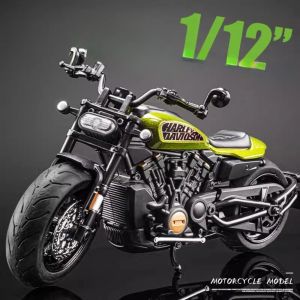1:12 Scale Sportster S Alloy Toy Motorcycle Model Diecast Metal Shock Absorption Turning Off-road Motor Models for Boys Gifts