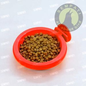 SEMPATI Tempat Makan Gantung Pet Dish Cepuk Mangkok Wadah Pakan Minum Burung Ayam Hamster Kucing Kelinci Marmut Sugar Glider Plate Pet Bowl Feeder Jepit TMGTG