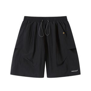 Contrast Color Drawstring Casual Shorts Five Divided Sports Fashion Pants