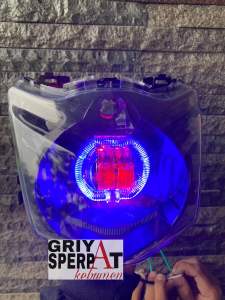LAMPU DEPAN BEAT KARBU BEAT LAMA BILED PROJIE 2 LENSA