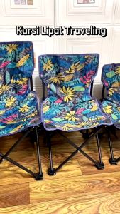 TrailTop Kursi Lipat Outdoor Kain Oxford, Kursi Camping Bulat Moon, dan Kursi Pantai Lipat Portable