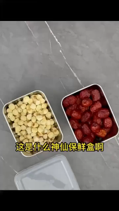 【SG stock】Food Storage Box/Stainless Steel Lunch Box Refrigerator Storage Organizer Container 8PCS