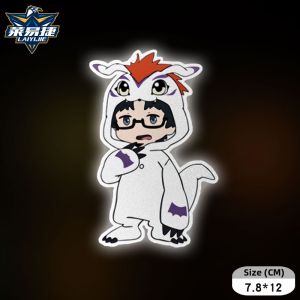 Digimon Taichi & Yamato Anime Reflective Car Sticker