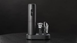 Electric Wine Bottle Opener Automatic Red Wine Corkscrew Rechargeable Wine Opener with Charging Base Tools Kitchen Accessories