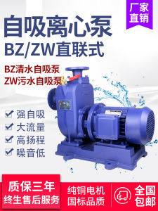 Horizontal Pipe Centrifugal Pump Large Flow Rate Circulation Boosting Self-Priming Water Pump for Industrial Use 380V Electric Drive