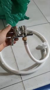 Dây Cấp Nước Máy Giặt 2 Đầu Ren Lắp Đặt Tiện Lợi Dễ Dàng Dài 1m5 Ren 21 Và Ren 27