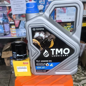 PROMO Oli Mesin Toyota TMO 10W-40 4Liter Bonus Filter Oli Khusus Untuk Avanza Xenia Rush Terios Grand Max Luxio