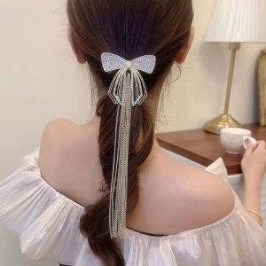 ✨ Ready Stock 🇲🇾✨ Butterfly Tassel Clip Korean Style Hair Clip Diamond Inlaid Alloy Women Hair Clip Fashion