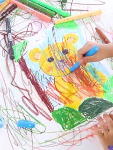 12/24/36 Colors Plastic Crayon Triangular crayons Washable Painting pen Non-Toxic for Kids Painting Tools 不脏手蜡笔