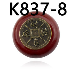 Brass Paper Weight Peso Para Papel De Round Pattern Rotating Decorate Paperweight Painting Calligraphy Paper Pressing Props