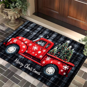 VIKAMA Thanksgiving Autumn Pumpkin Pattern Floor Mat Non‑Slip Absorbent Doormat For Indoor Entryway Home Decor
