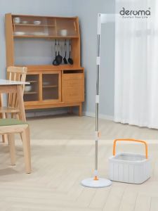 Deroma DREHEN WYL-801 Spin Mop 360 Degree Rotatable Wet & Dry Self Cleaning Clean & Dirty Water Separate