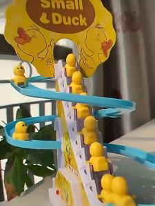 Duck Climbing Stairs Track Toy Childrens Electronic Educational Toy Boy Girl Mainan Kanak 鸭子爬楼梯玩具