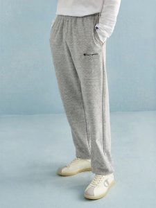 Champion | Logo Embroidery Slim Fit Sweatpants Gray