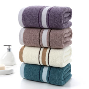 Large Size Pure Cotton Bath Towel Absorbent Non-shedding Customizable Embroidery Logo Home Textile Soft Comfortable Towel