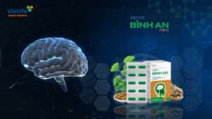 Viên Bổ Não Vietlife Bình An - Giúp Tăng Cường Lưu Thông Máu Phục Hồi Sau Tai Biếng Hộp 30 Viên