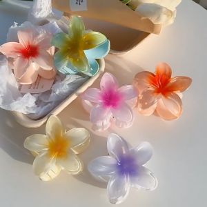 SK-C1092 Jepit Rambut Bunga Kamboja Wanita Hair Clip / Jepitan Rambut Cantik Cewek Korea / Jedai