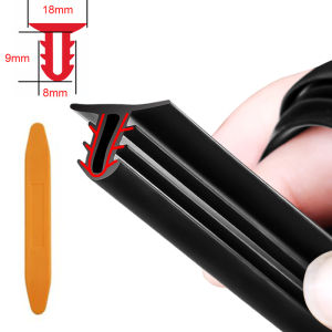 SEAMETAL 1.6m Auto Dashboard Sealing Strip Universal Car Sticker Rubber Seals Noise Insulation for Weatherstrip Car Accessories