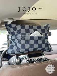 Creative Living Room Tissue Box Draw Tissue Box Household Paper Towel Holder Nordic Style Short Velvet Bathroom Car Use