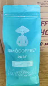 ĐIMÔCOFFEE Cà Phê Hạt Rang Ruby Cao Cấp Phối Trộn Robusta Và Arabica 1kg