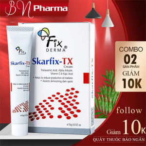 Kem Mờ Nám Giảm Thâm Tàn Nhang FIXDERMA Skarfix - TX Cream Giúp Dưỡng Ẩm Trắng Sáng Làm Đều Màu Da 15g -
