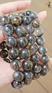 Collection Grade Rare Devilish Eyes Dendritic Black Gold Auralite 23 Bracelet