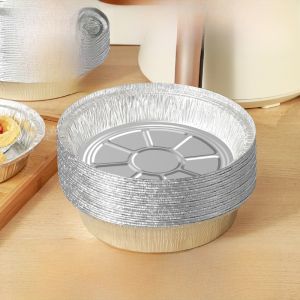 Food Grade Silicone Oil Paper Tin Box Dish for Air Fryer BBQ Oven Baking Aluminum Foil Bowl Home Use Kitchen Accessories