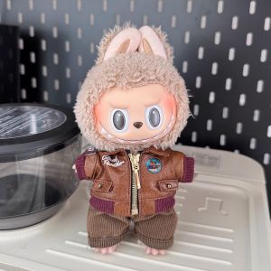 Labubu Retro Jacket Set Vintage Durable Cloth Material High Quality Collectible Doll Clothes for 17cm Trendy Dolls