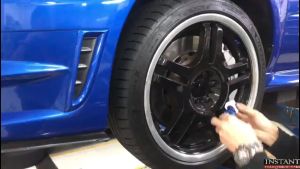 EZ Coat Blue DIY COLOR Car Rim Chrome Part