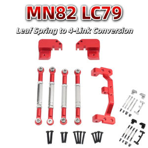 MN Rc Crawler Upgrade Parts Adjustable Aluminum Rear Four Link Pull Rod Seat Kit For Mn82 Lc79 Leaf Spring Modification In Stock