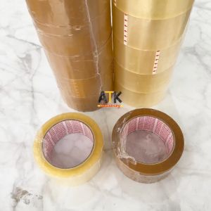 Lakban Bening Coklat Daimaru 90 Yard atk