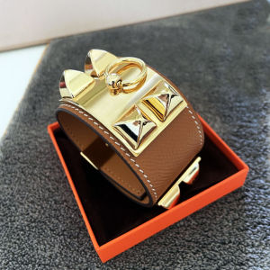 Punk Style Leather Bracelet for Women Korean Nail Art Kelly Wide Leather Bracelet in Stock