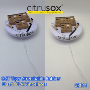 CITRUSOX / GGT TIGER Stretchable Rubber Elastic Shoelaces (60cm) #3011 #kids #4eyelets