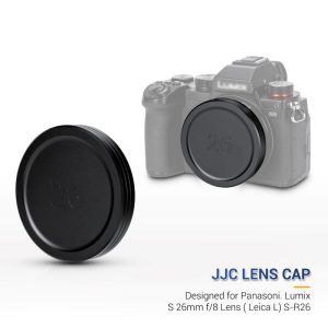 JJC Metal Lens Cap for Panasonic Lumix S 26mm f/8 Lens (Leica L) Soft EVA Interior Protect Lens From Scratches