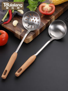 Thìa Canh Bằng Thép Không Gỉ 304 Dài Dùng Để Nấu Canh Nấu Súp Nấu Cháo Dùng Tại Nhà Bộ Thìa Rây Thìa Dùng Để Nấu Nướng