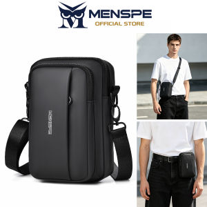 MENSPE Mens Mini Shoulder Bag Messenger Bag Fashion Trend Phone Bag Business Bag Large Capacity Waist Bag Lightweight Casual Bag Fashion Leisure Sport Street Bag for College Student