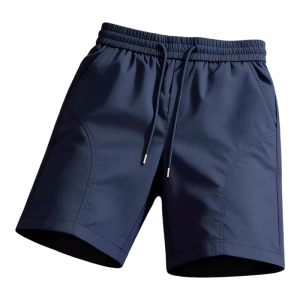 JIARONG | Quick-dry Cool Ice Silk Navy Blue Mens Five-divided Shorts