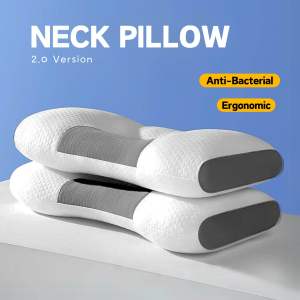Japan 3D Ergonomic Pillow Chiropractic Traction Device Body Neck Massager Soft Bantal Tidur Piping Washable