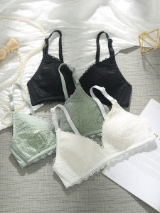 Ultra-Thin Wireless Bra Womens Summer Small Chest Gathered Youth Student Prevent Sagging Big Chest Appears Small Underwear