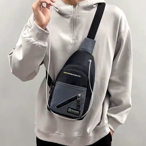 SKM Mens Waterproof Crossbody Chest Bag Beg Silang Lelaki SK645