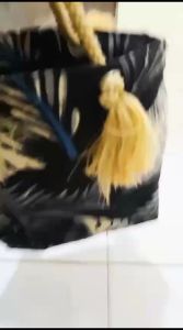 Tas Wanita Kain kanvas - Tas Jinjing Tali Sumbu - Tas Mukena Serbaguna - Tas Handbag Kanvas Motif