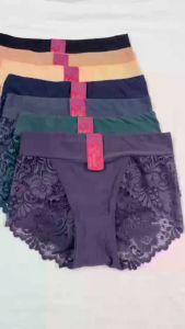 Simei อีซูน่า ชุดชั้นในสตรี ดีไซน์เซ็กซี่ สวมใส่สบาย ดีไซน์เข้ารูปนุ่มสบายผ้าเย็น วัสดุลูกไม้ทั้งสองด้านของตัวกางเกง