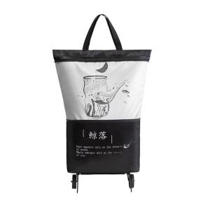 Foldable Thickened Travel Shopping Cart Large Size Handheld Self-Contained Vegetable Buying Bag Portable Grocery Cart