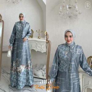 (9) AIRA FRILLA SET (dress+rompi) Baju Dress Wanita Muslimah Set 2 in 1 FRILLA Dress by AiraModest. Nazra Sha