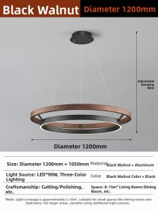 VOGUE | Vintage Round Wooden Chandelier