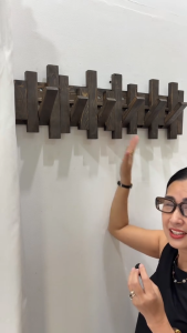 Wooden wall hook rack modern solid wood coat hanger organizer entryway wall mounted coat rack folding wall hook rack piano hook rack wall mount