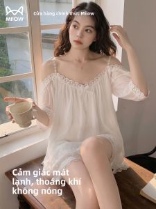 MiiOW | Đồ Ngủ Nữ Mùa Hè Chất Liệu Lụa Băng Đẹp Dễ Thương