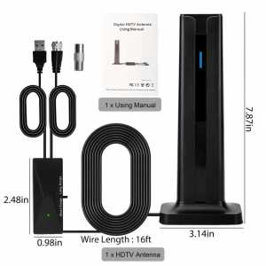 New Vertical Digital TV Antenna for High-Definition Terrestrial Signals Indoor and Outdoor DTMB DTV-T Digital Receiver