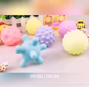 (6Pcs box)Bayi Sensory Mainan Pelatihan Touch Handball Anak-anak Yang Baru Lahir Multifungsi Soft Ball Set
